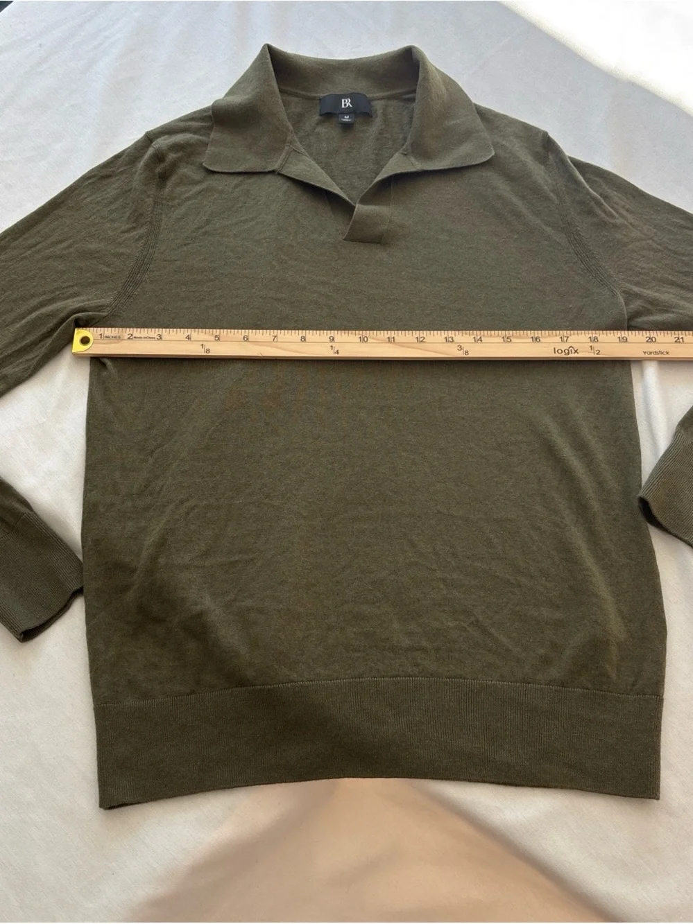 Banana Republic Polo Olive Green Collared Men's Sweater